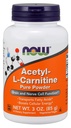 NOW Integratori alimentari, ALC (Acetil-L-Carnitina) Polvere, cervello e Nerve Funzione cellulare*, 3 once