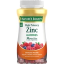 Gummie di zinco di Bounty della natura, Gummie di supporto immunitario, Supporta la pelle e la salute antiossidante, Bacca mista, 30mg, 120 Conte
