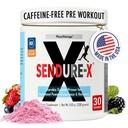 Sendure-X Beetroot + Citrulline Powder - Caffeine-Free Pre-Workout - Boosts flusso sanguigno, energia, VO2 Max, Endurance, Recovery - NSF Sport Certified, Peak Performance, Naturale - 30 Servings Wild Berry