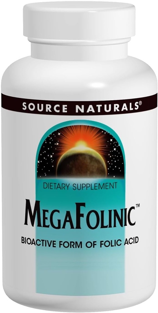 Mega Folinic Fonte Naturals, Inc. 120 Tabs