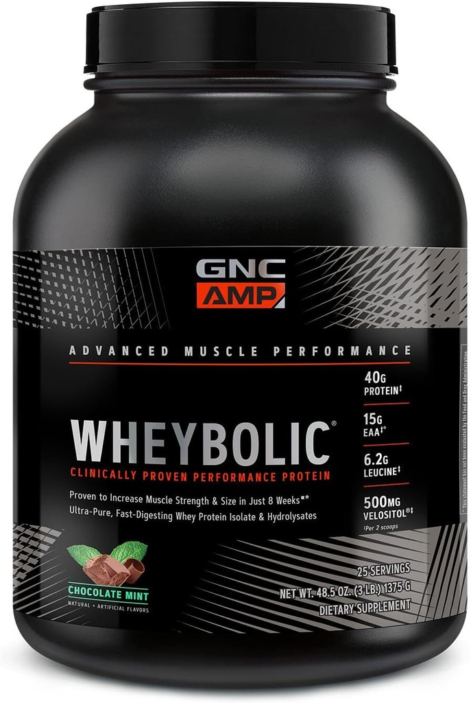 GNC AMP Wheybolic - Menta al cioccolato (25 Serve)