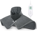 Pad di riscaldamento NOWWISH per il rilievo del collo e delle spalle del dolore, 2lb ha pesato il riscaldatore del collo elettrico con 10 livelli di calore e l'auto si spegne, grande avvoltoio riscaldato, regali di compleanno per gli uomini delle donne, 17"x23", grigio