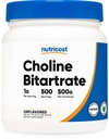 Nutricost Pure Choline Bitartrate Powder 500 Grammi