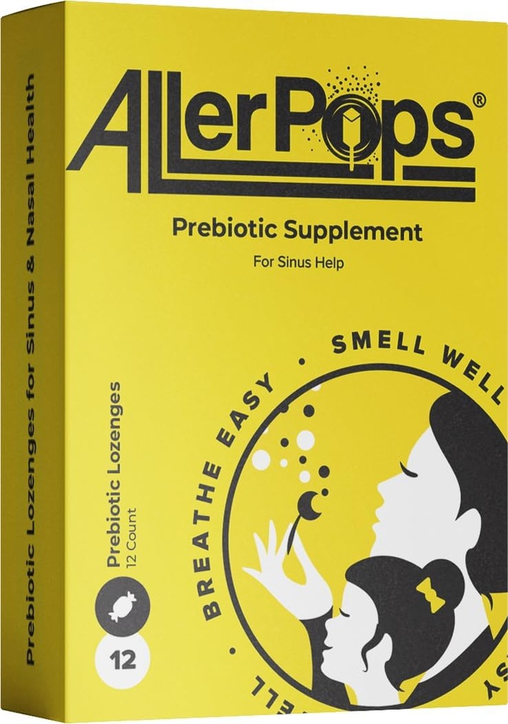 Integratore prebiotico- Long Lasting Nasal/Sinus Health, Bilanciamento Immune - Nutrizione completa per Probiotici Airway, 12 Gummy Lozenges
