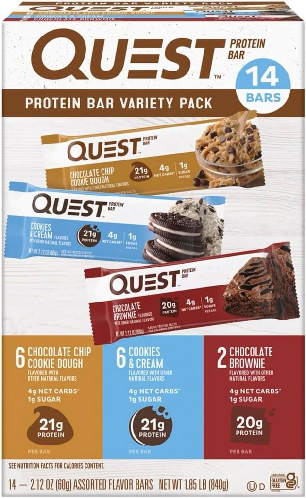 Quest Nutrition Quest Protein Powder pLYUyIP Milkshake Single Serve Pouches Chocolate Milkshake/Salted Caramel 14 Count Totale