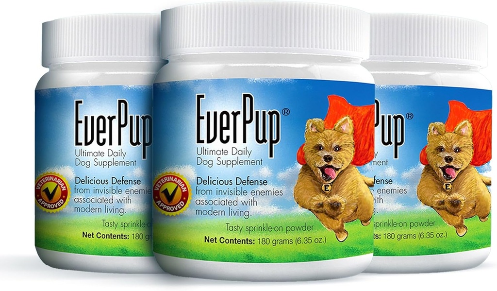 EverPup Multivitamin Dog Supplement - Glucosomina & Apoptogens per Hip & Joint Health + Probiotics & Prebiotics con enzimi per digestione