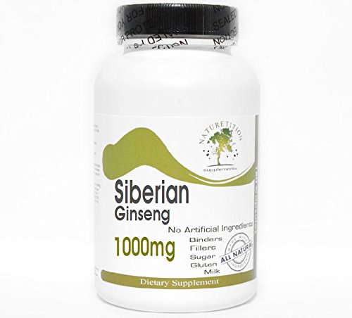 Siberian Ginseng 1000mg ~ 100 Capsule - No Additivi ~ Integratori di Natura
