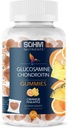 SOHM Glucosamina e Chondrotin Gummies 60 Contare individualmente avvolto, Supporta giunti Salute e Bones Salute, Glucosamina Chondroitin Gummies per Mens e Donne Vegetariano (Pineapple,Orange)