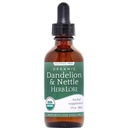 Herb Lore Organic Dandelion & Nettle Tincture - Liquid Dandelion Leaf & Sting Nettle Leaf Extract Drops (2 fl oz)