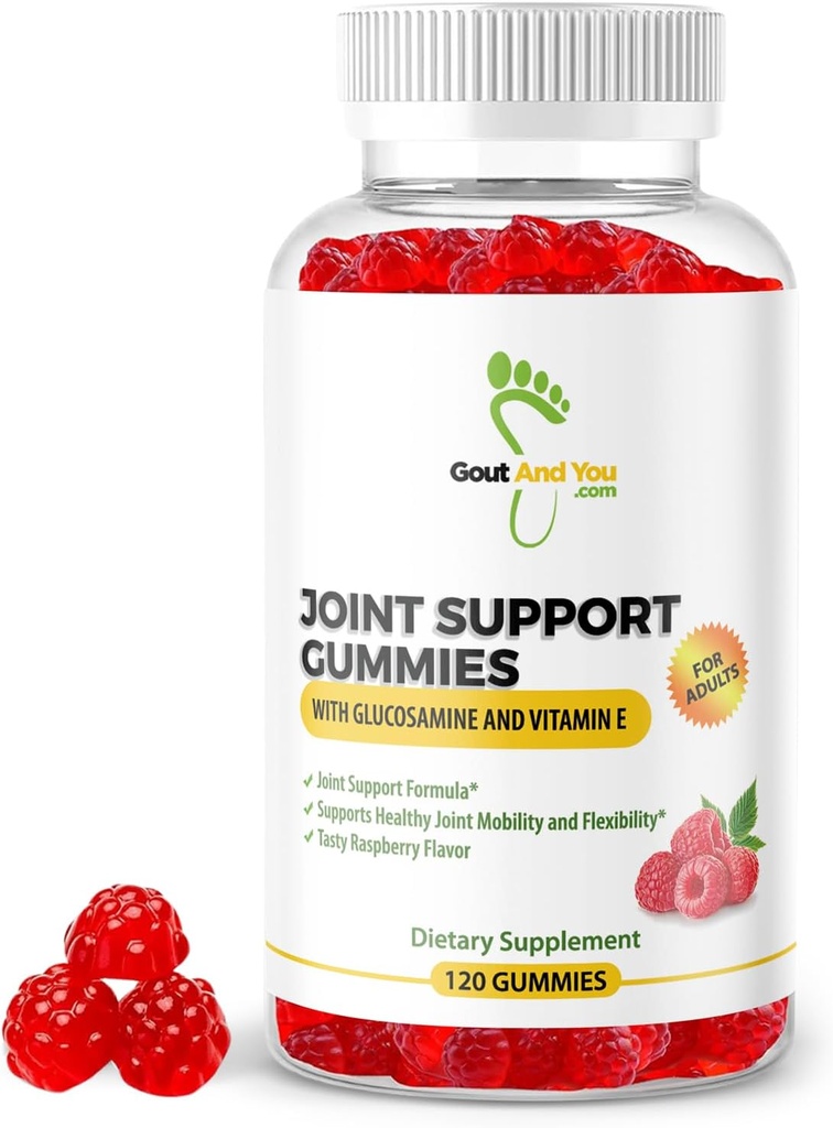 120 Gommi da masticare ad alta resistenza con Glucosamine & Vitamina E - Supporto naturale per giunzione e flessibilità