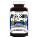 FarmHaven Magnesium Glycinate & Malate Complex w/Vitamin D3, 100% Chelated for Max Absorption, Vegetariano – Bone Salute, Nervi, Muscoli, 180 Capsule, 90 Giorni