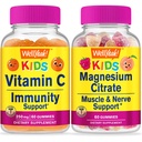 BeneSì Vitamina C Bambini + Magnesio Citrato Bambini, Gummies Bundle - Grande degustazione, Supplemento di vitamina, Senza glutine, OGM libero, pancia masticabile