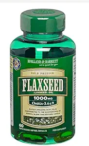 Holland & Barrett Vegetariano Flaxseed Olio 60 Capsule 1000mg/Omega-3,6&9