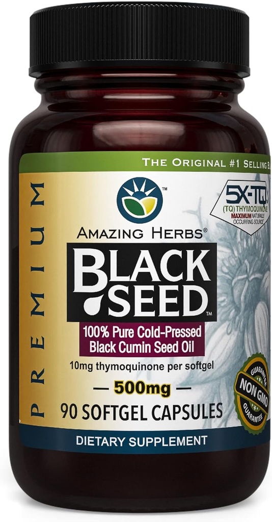 Meraviglioso erbe freddo Seed olio nero 500mg - 90 Softgels2