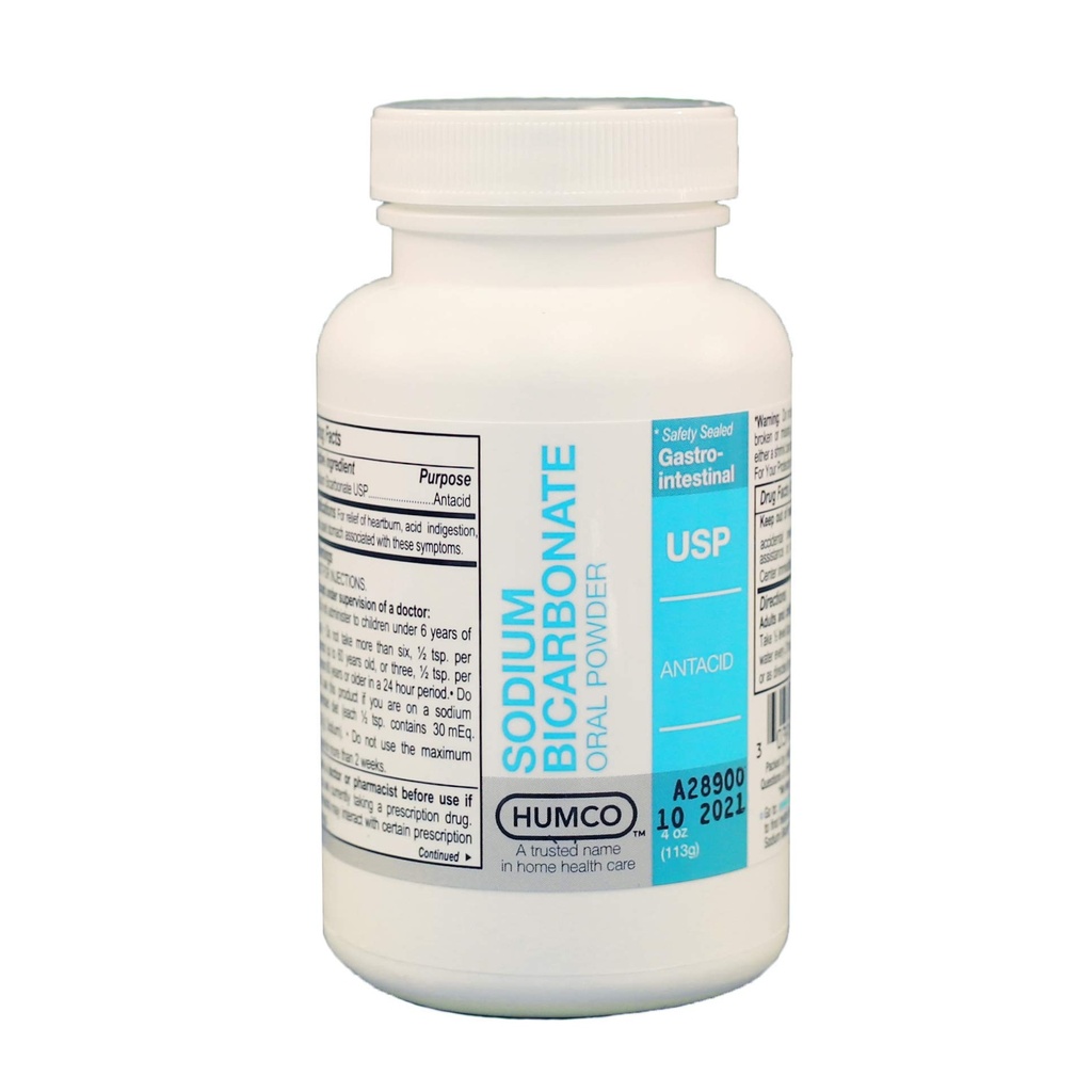 Polvere di bicarbonato di sodio di Humco, orale, 1 lb.