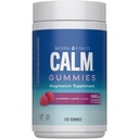 Naturale Vitalità Calma, Magnesio Citrato Supplemento, Stress Relief Gummies, Supporta una risposta sana a stress, Gluten Free, Vegan, Raspberry Lemon Flavored, 240 Gummies