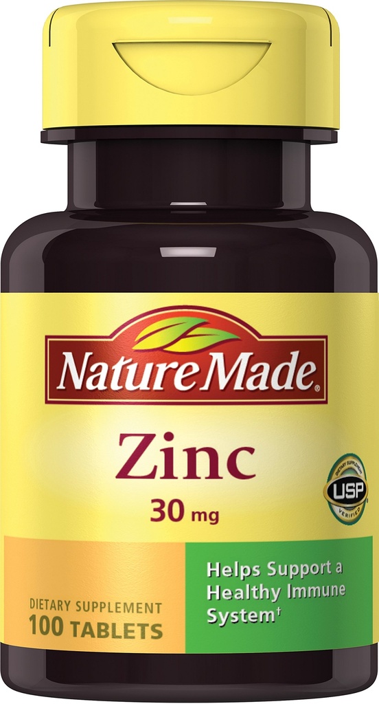 Natura fatta zinco 30mg, 100 compresse (pacchetto di 6)