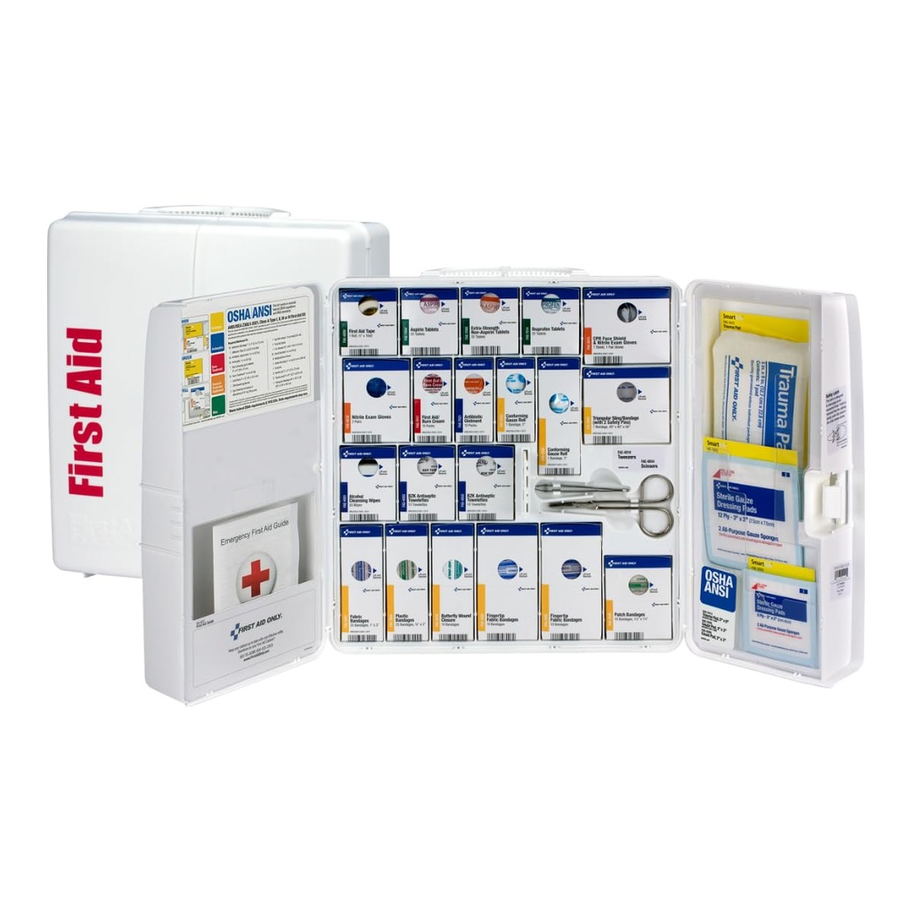 Primo soccorso Solo 1000-FAE-0103 SmartCompliance 50-Person OSHA Compliant Kit di pronto soccorso per affari, Grande Governo di pronto soccorso in plastica con farmaci, 245 pezzi