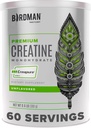 Polvere non aromatizzata della creatina di BIRDMAN, pre-allenamento, ad alte prestazioni | 300g