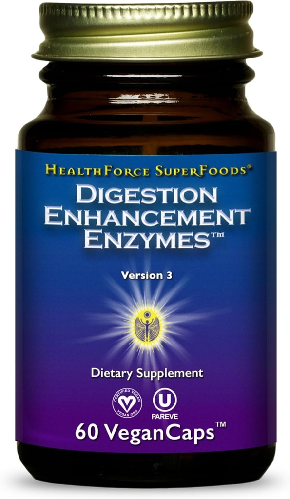 HEALTHFORCE SUPERFOODS Enzimi di potenziamento della digestione - 60 capsule vegane