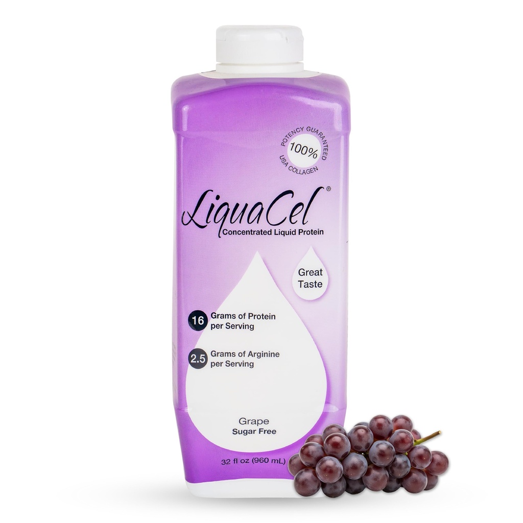 Prodotti per la salute globale LiquaCel Liquid Protein 32 Ounces Grape