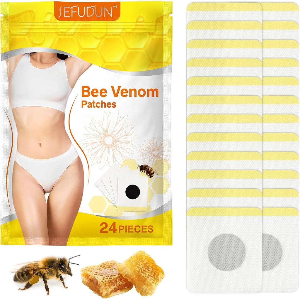 Ape Venom Patches, Bee Venom Patch di drenaggio linfatico, Bee Venom Patch di drenaggio linfatico per le donne & uomini 24pcs