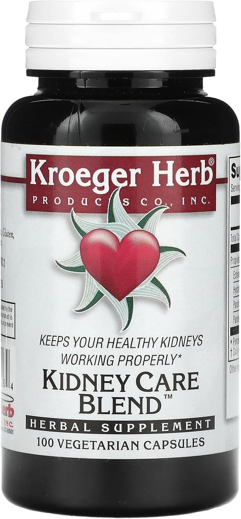 Kroeger Herb Kidney Care Blend Capsule Vegetariani, 100 Conte