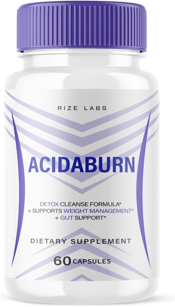 Rize labs Acidaburn Capsules, Advanced Pill for Healthy Weight Loss, Active Lifestyle for a Better Life, Maximum Strength Formula (60 capsule)