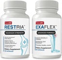 N-Labs Joint Support & Sleep Aid Combo – ExaFlex con Boswellia Extract e Bromelain per il supporto congiunto + Restria con Lanconone Herbal Blend e Sleep Formula per il relax notturno