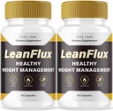 rize labs (2 Pack) LeanFlux - Lean Flux perdita di peso per aumentare i livelli di BAT, Leanflux Recensioni Non-GMO Facile da ingoiare pillole supplemento, guadagno Brown Adipose Tissue BurnFat (120 capsule)