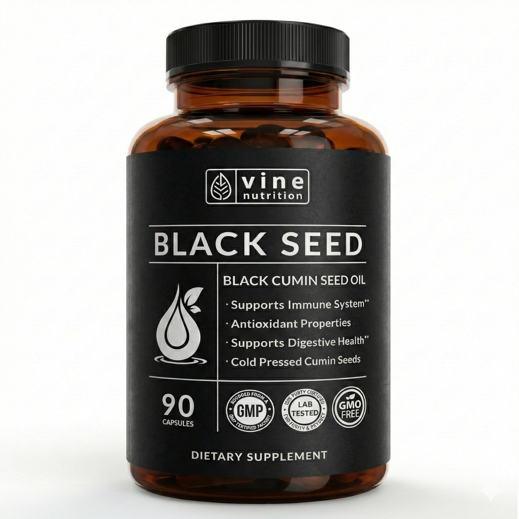 Capsule di olio di semi neri - Nigella Sativa - Integratore di supporto immunitario Gel Morbidi - Antiossidante a freddo Pillole di Cumino Nero Vegetariano - 500 Milligrammi Made in USA