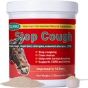 Stop Cough Horse Supplements Polvere, Supporti Cavalli con tosse stabili, Allergie respiratorie, Allergie stagionali gratuite, COPD, 2.2 lbs, 70 giorni di alimentazione