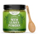 Pure Neem lascia la soluzione naturale della polvere per la pelle trasparente e i capelli sciolti, ideale per i pacchetti facciali, la cura dei capelli e il supporto di pigmentazione con lo spoon di legno – 200g | 7.04 Oz