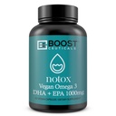 Vegan Omega 3 Algae DHA 410mg | No Fishy Aftertaste | Brain Cuore | Schizochytrium sp DHA EPA 60ct