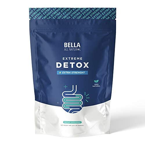 Bella Tutto Natural Extreme Detox Tea - Body Cleanse, Colon Cleanser & Detox, Erbe naturali, 3.17 Ounce