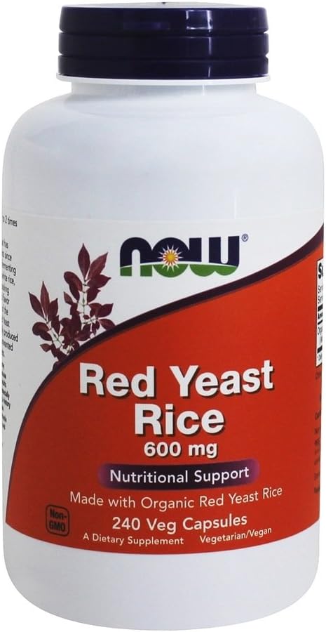 Riso di lievito rosso 600 mg, 240 Vcaps, NOW Foods