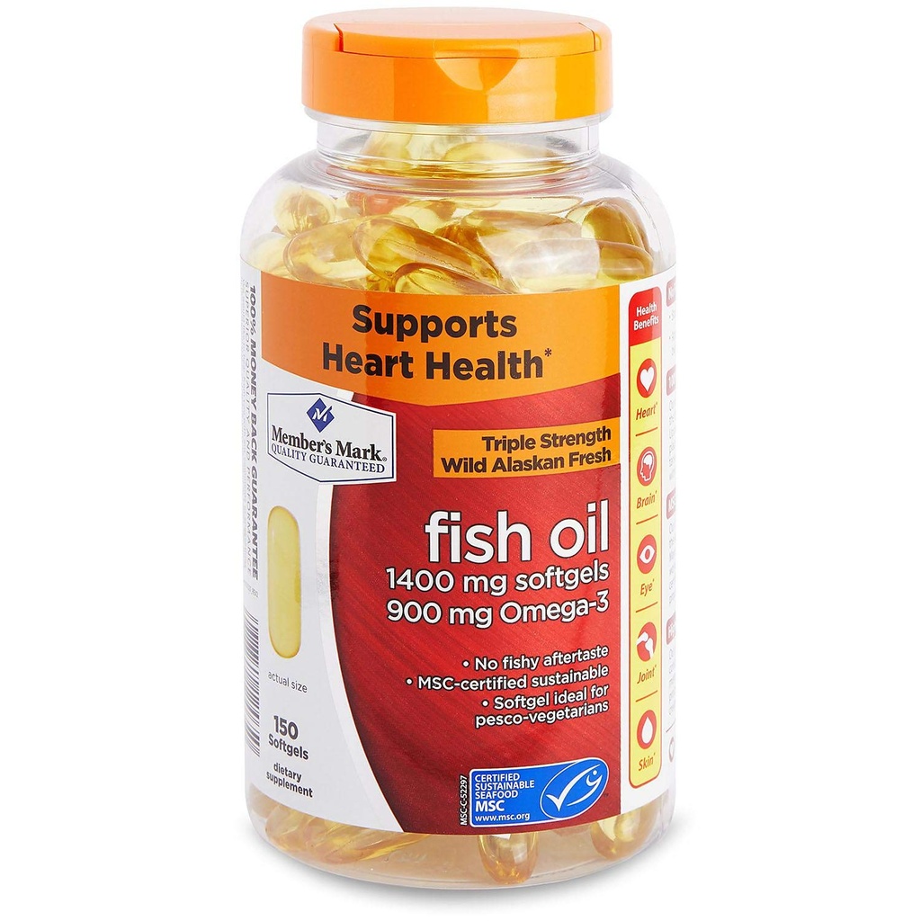 Mark - Omega 3, Fish Oil 1400 mg (900 mg EPA/DHA), Enteric Coated, 150 Softgels