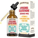 Liposomal Glutathione Liquid 2000MG – Antiossidante Detox Supplemento per le donne e gli uomini, Aging Defense, Liver Function & Energy, con Acido Ialuronico + Aloe Vera + Vitamina C, Naturale & Vegan, 2 FL.OZ