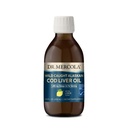 Dr. Mercola Wild Caught Alaskan Cod Liver Oil, 6.8 Fl. Oz. (200 mL), 40 Servings, 1.000 mg Omega-3s Per Serving, Integratore alimentare, Supporti cervello e funzione cognitiva, Non-GMO, Certificato MSC