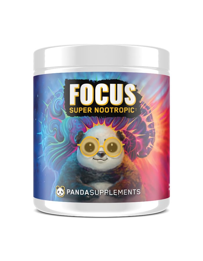 Super Nootropic 3.0, Energy, Clarity, Mood,Creatività,Visione, 300MG Alpha GPC,1.5G L-Tyrosine, Lions Mane, AstraGinTM (30 Servings) (Peach Mango 3.0)