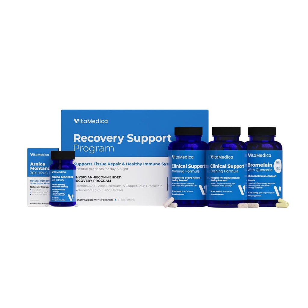 VitaMedica | Arnica Montana 30X + Bromelain con Quercetin + Clinical Support Formula Bundle