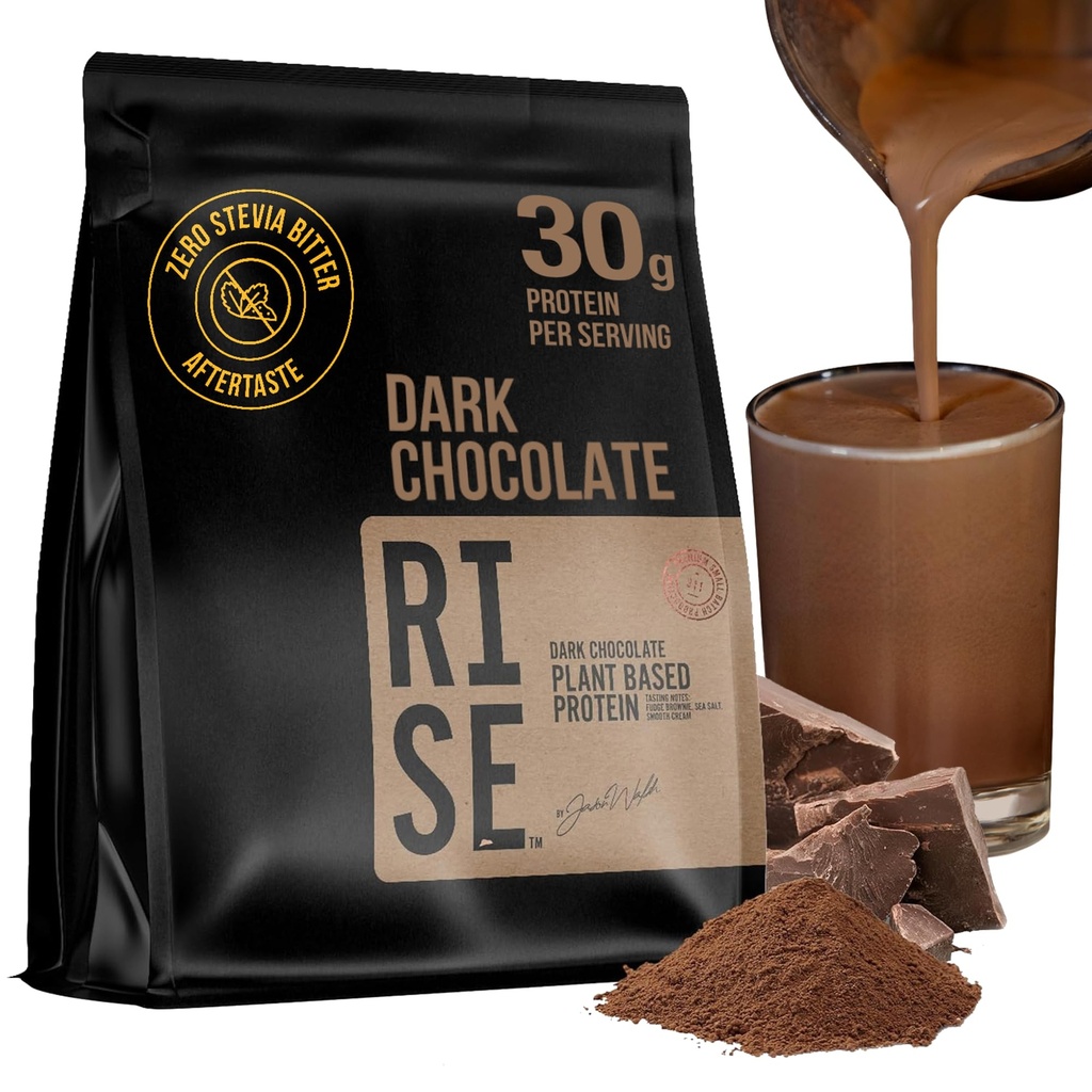 Polvere proteica a base vegetale per uomini e donne – 30g Proteine vegetali complete e 3g Leucina, Blocco Zero, Cacao Gourmet, Texture Smooth, Cioccolato scuro, 15 Serve