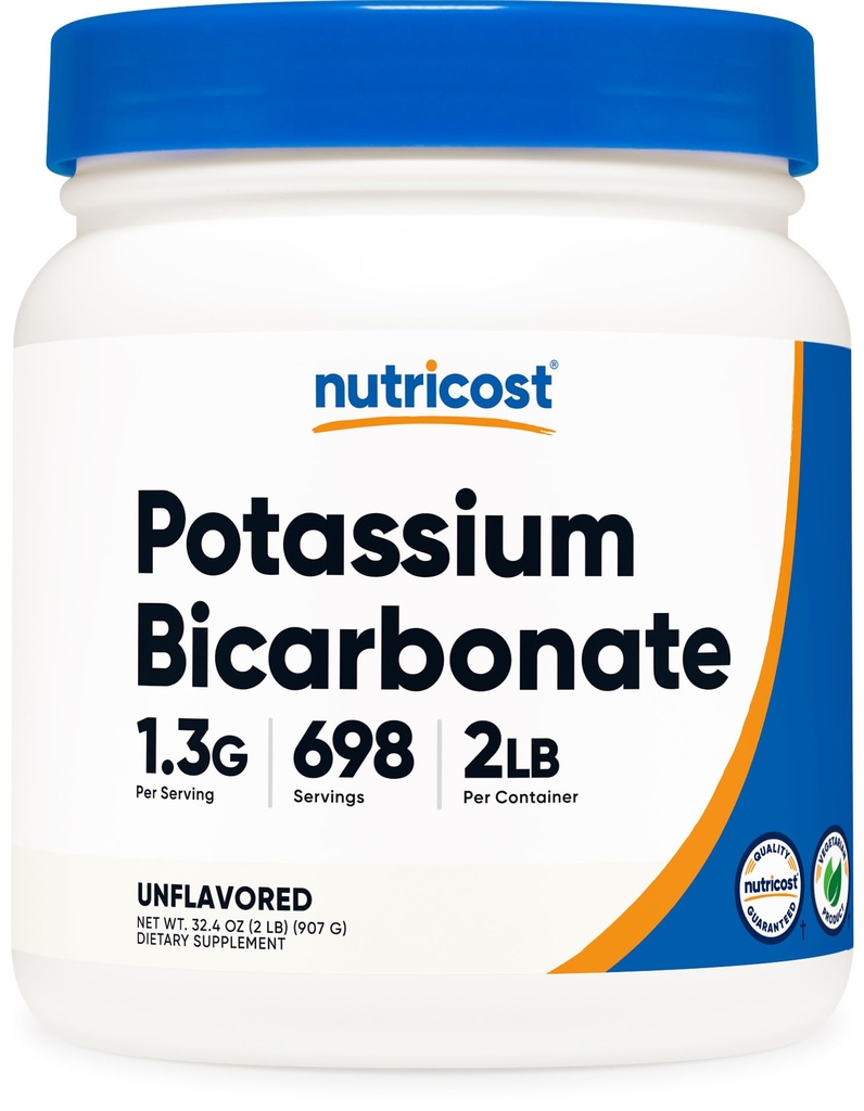 Polvere di bicarbonato di potassio di Nutricost 2 LB - senza glutine, non OGM