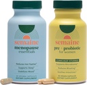 Peri/Menopause & Gut Health Bundle - Ease Bloating, Indigestion, Hot Flashes & Thinning Hair. Supporto Mood, sonno, ormoni e immunità | 1 mese di fornitura