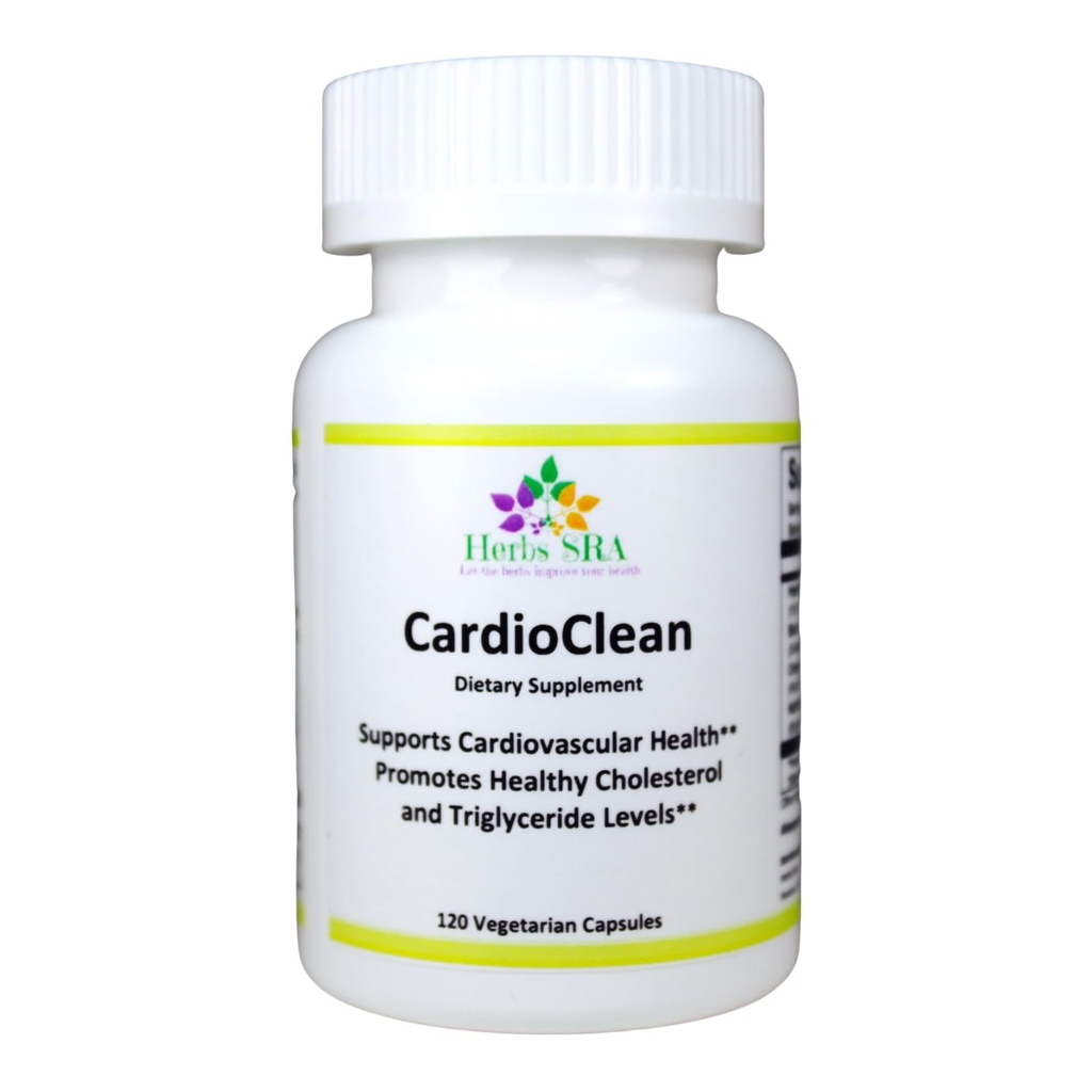 CARDIOCLEAN Supporto cardiovascolare ottimale - Supplemento di salute cardiaca con ingredienti naturali, Supporta Circolazione di flusso sanguigno, Made in USA