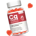 Alto assorbimento CoQ10 Gummies 250 mg, Plus Omega-3, vitamina B3 per l'energia cellulare, cervello e antiossidante, 5X migliore assorbimento Coenzima Q10 supplemento, Raspberry aromatizzato - 60 Ct