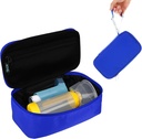 Beautyflier Travel Carrying Case per Nebulizzatore Portatile, Inhaler Spacer per Bambini e Adulti, Inhaler Holder Asma Carrying Bag con Mesh Pocket per Medicina e altri Essentials, Blu (solo Case)