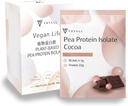Isolato di polvere di proteine di pea (22g di proteine) di viaggio Sachets (latte di cacao, 10 pacchetti)