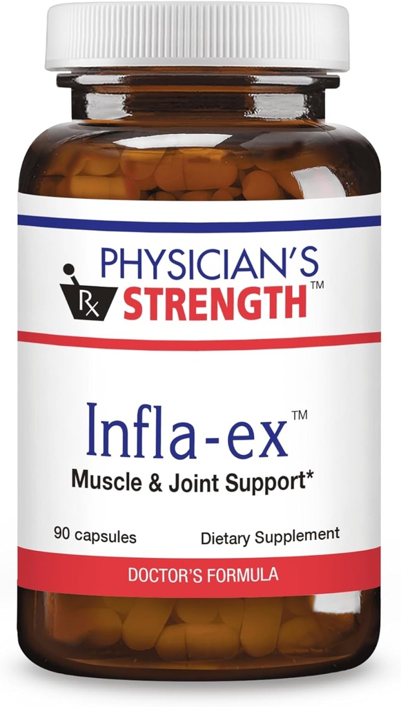 Infla-ex di resistenza del medico - 90 capsule - Supporto muscolare e giunto - Non OGM - 45 Serve