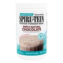 Natura Plus Semplicemente Naturale SPIRU-TEIN Shake - Cioccolato non zuccherato - 0,82 lb Protein Powder- Meal Sostituzione - Energia naturale - Supporti Stile di vita diabetico - Vegetariano, 16 Serve